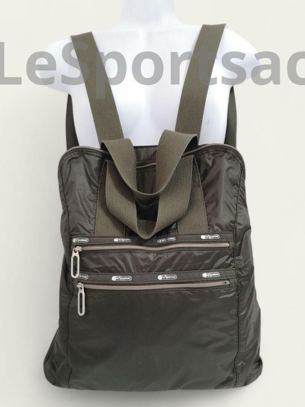 Lesportsac essential ER commuter mini backpack olive green